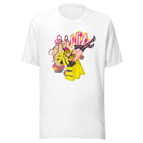 unisex-staple-t-shirt-white-front-68e4cf7f04705.jpg Camiseta Abeja Reina